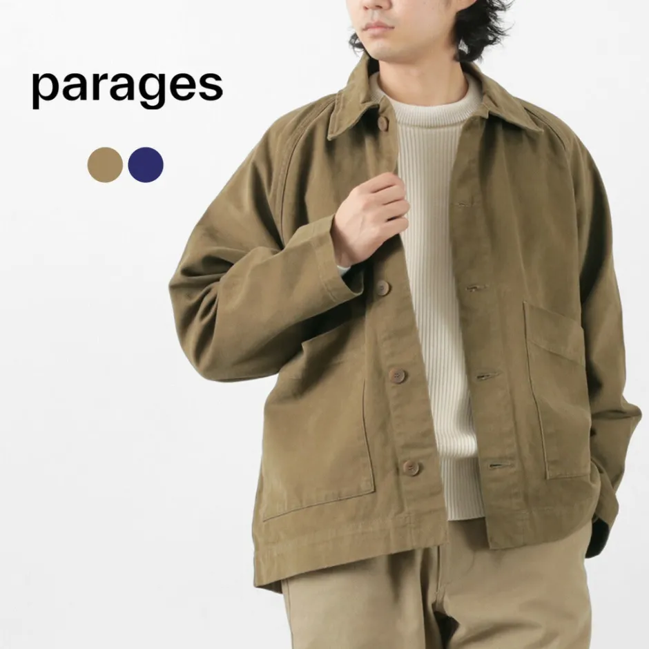 Jackets^PARAGES / Coach Twill Overshirt Jacket