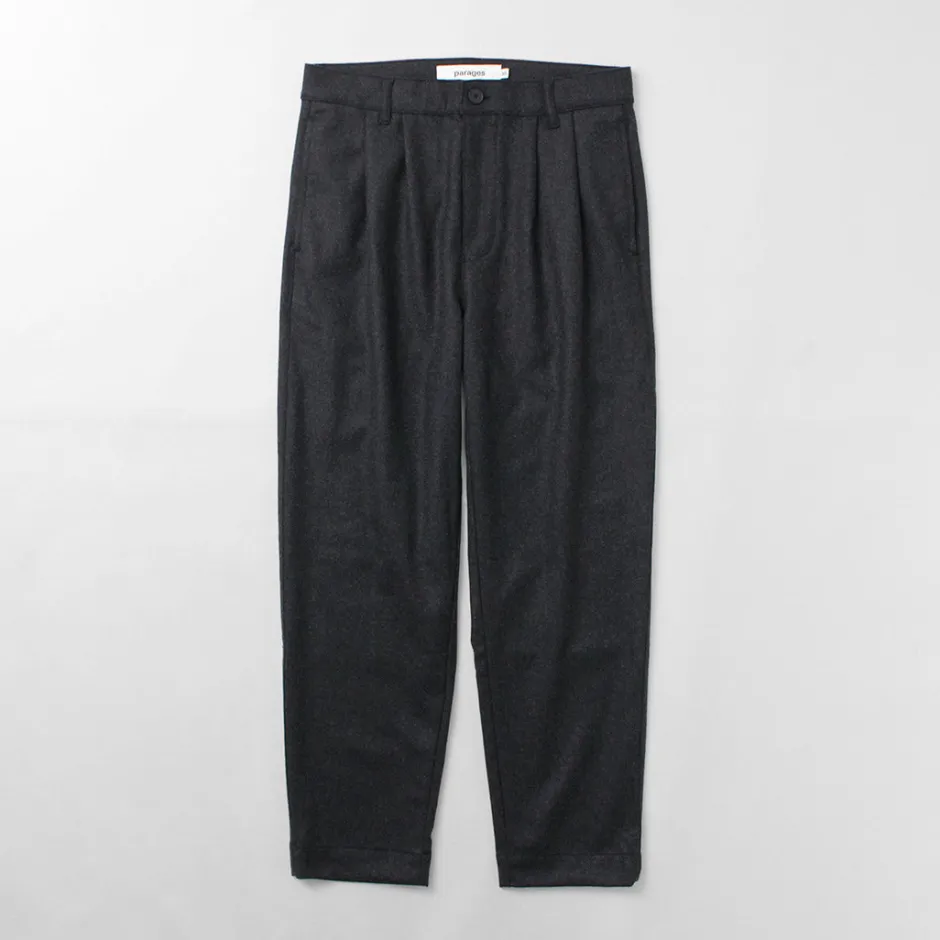 Trousers^PARAGES / Double Pleats Wool Pants