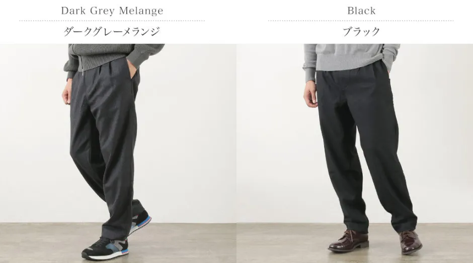 Trousers^PARAGES / Double Pleats Wool Pants