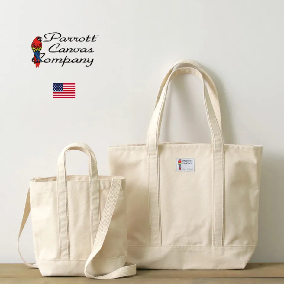 Tote Bags^PARROTT CANVAS / Shoulder mini tote natural