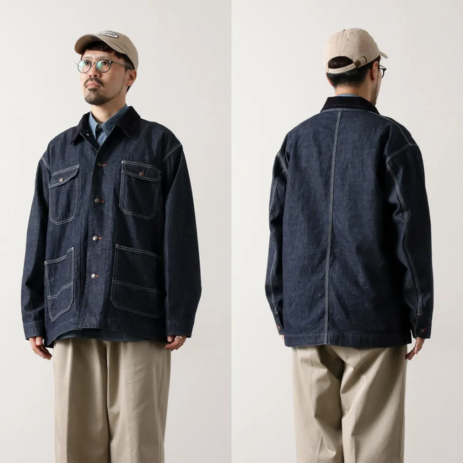 Jackets^PAYDAY / 50's model corduroy collar coverall navy