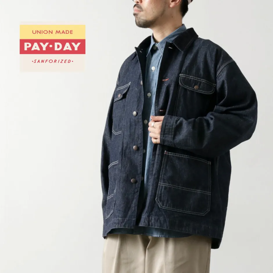 Jackets^PAYDAY / 50's model corduroy collar coverall navy