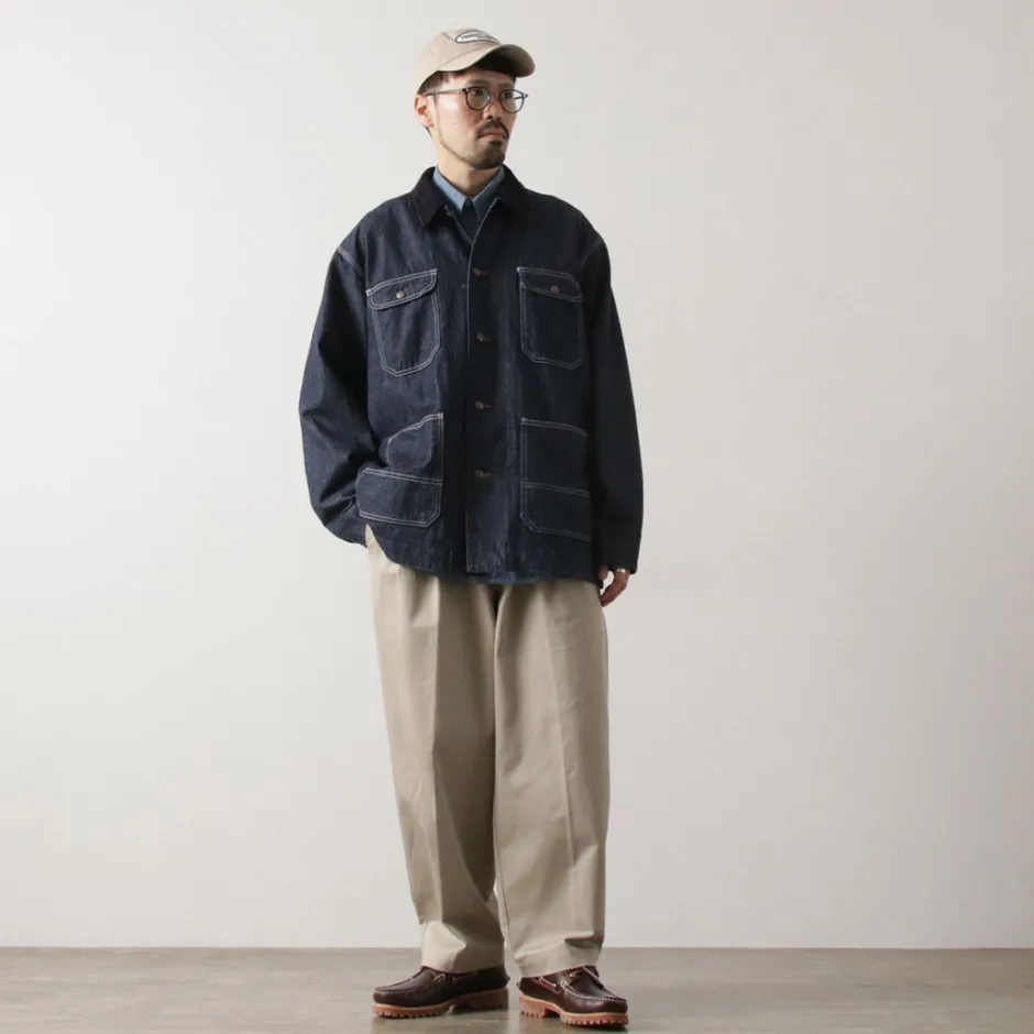 Jackets^PAYDAY / 50's model corduroy collar coverall navy