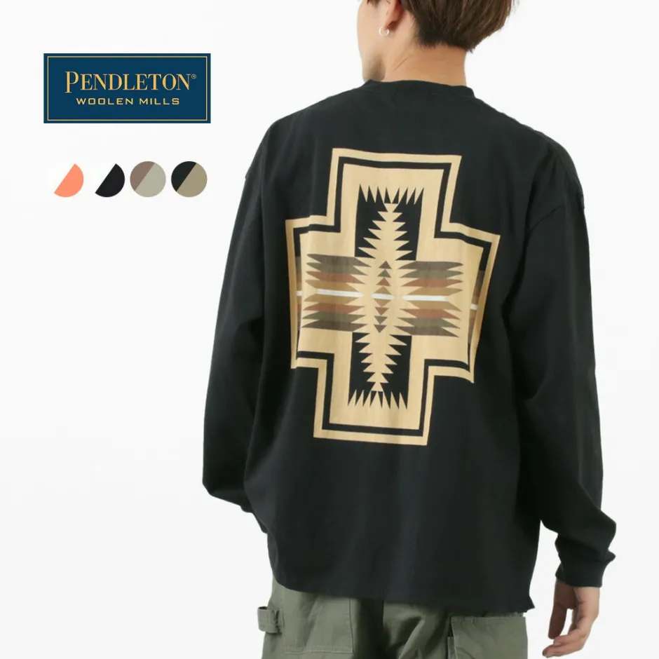 T-Shirts^PENDLETON / Back Print Long Sleeve T-Shirt