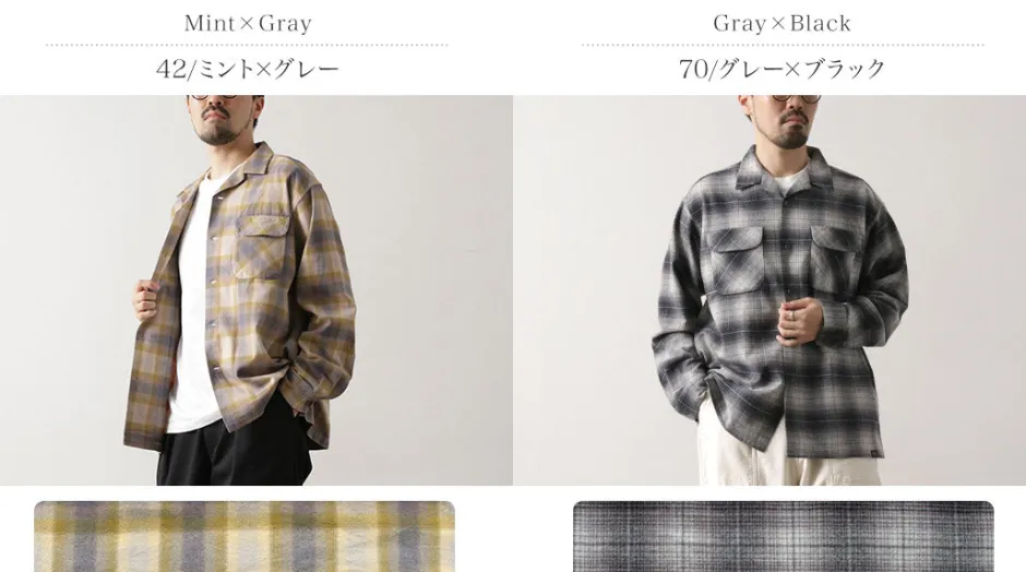 Shirts^PENDLETON / Open Collar Shirt