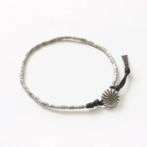 Anklets^PHADUA / Karen Silver Beaded Concho Anklet