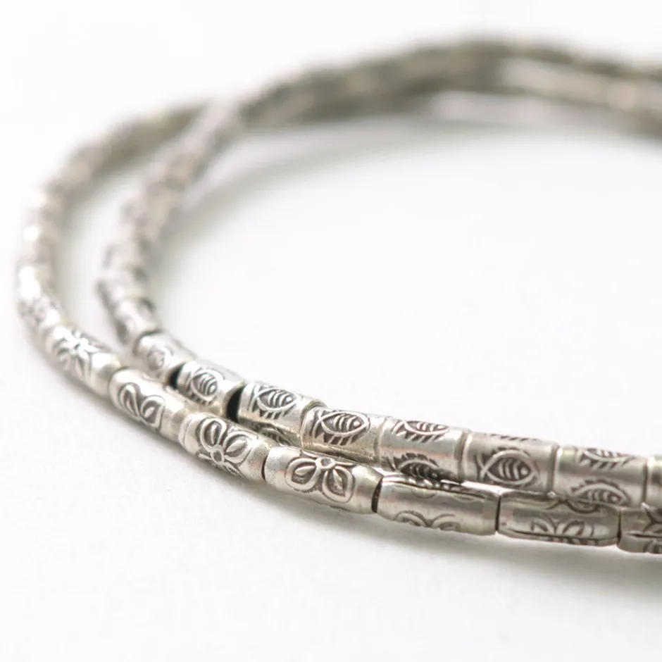 Anklets^PHADUA / Karen Silver Beaded Concho Anklet