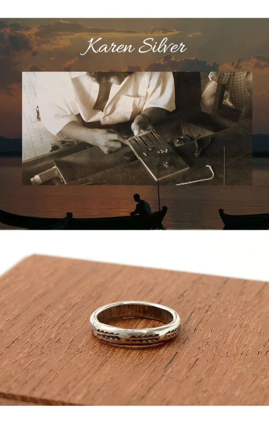 Anklets^PHADUA / Karen Ring / Long Leaf silver