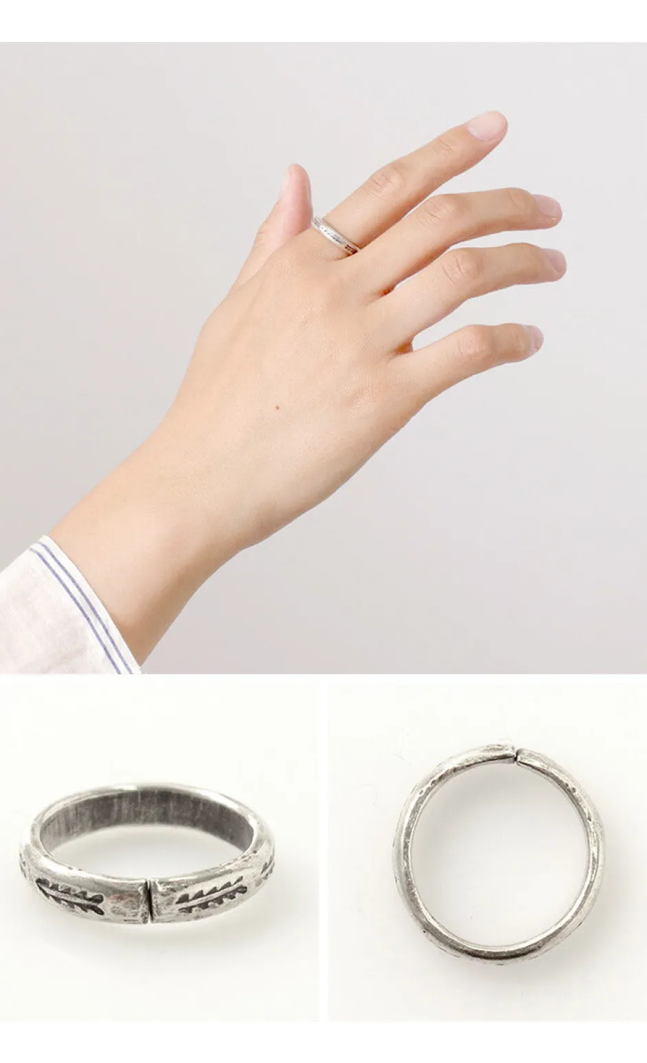 Anklets^PHADUA / Karen Ring / Long Leaf silver