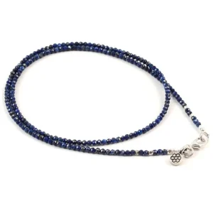 Anklets^PHADUA / Lapis lazuli (2mm) cut bead necklace/anklet blue