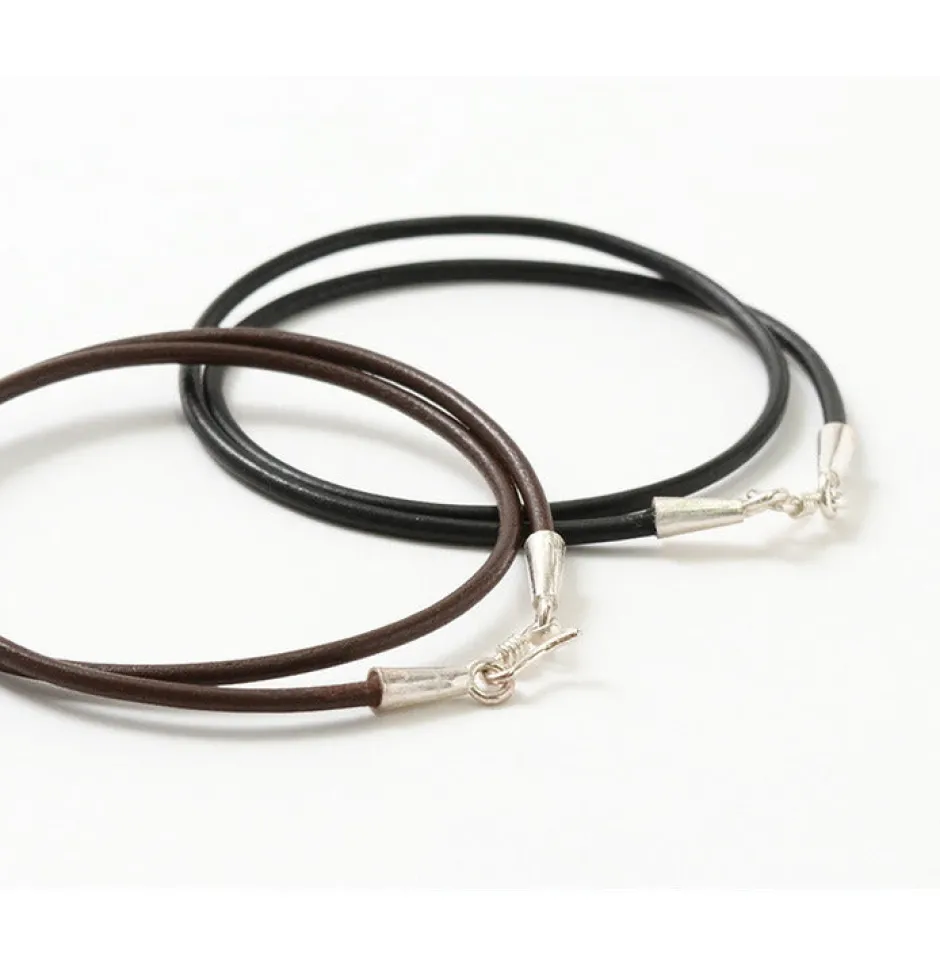 Necklaces^PHADUA / Leather choker (2.5mm) necklace