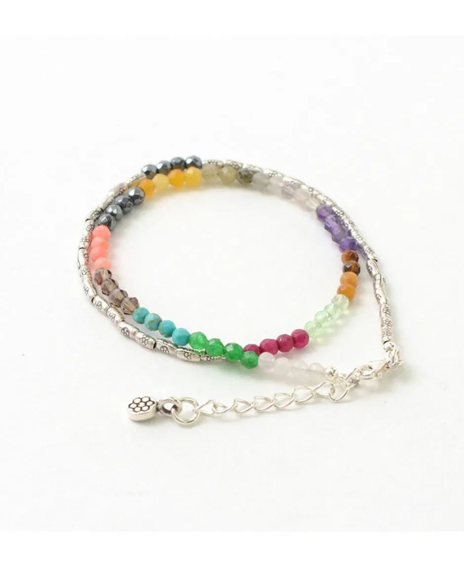 Anklets^PHADUA / Multi Stone Wrap Bracelet multi-stone