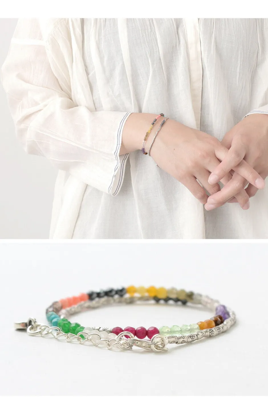 Anklets^PHADUA / Multi Stone Wrap Bracelet multi-stone