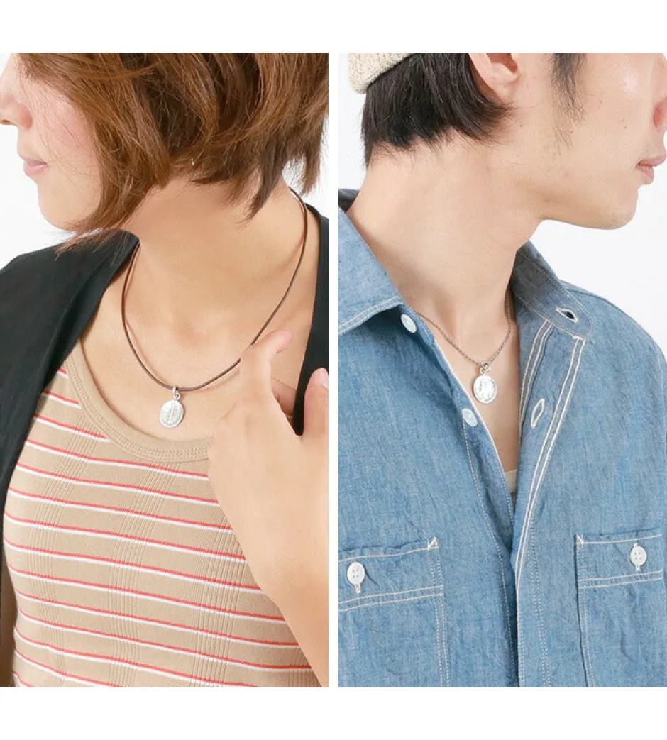 Necklaces^PHADUA / Old coin pendant top US 1 dime silver