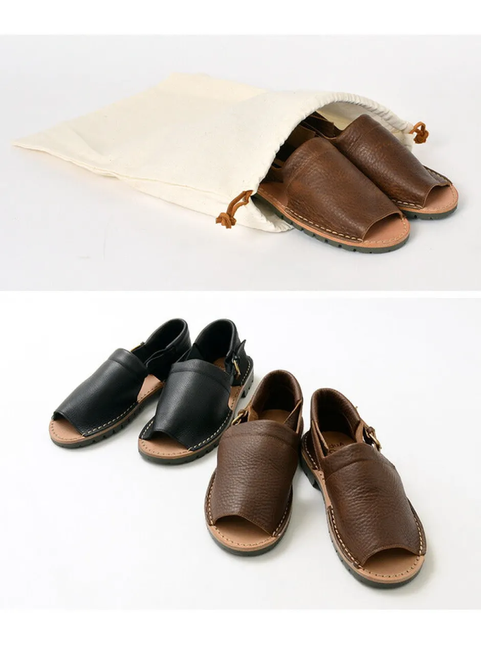Sandals^PHADUA / Open Toe Side Strap Leather Shoes