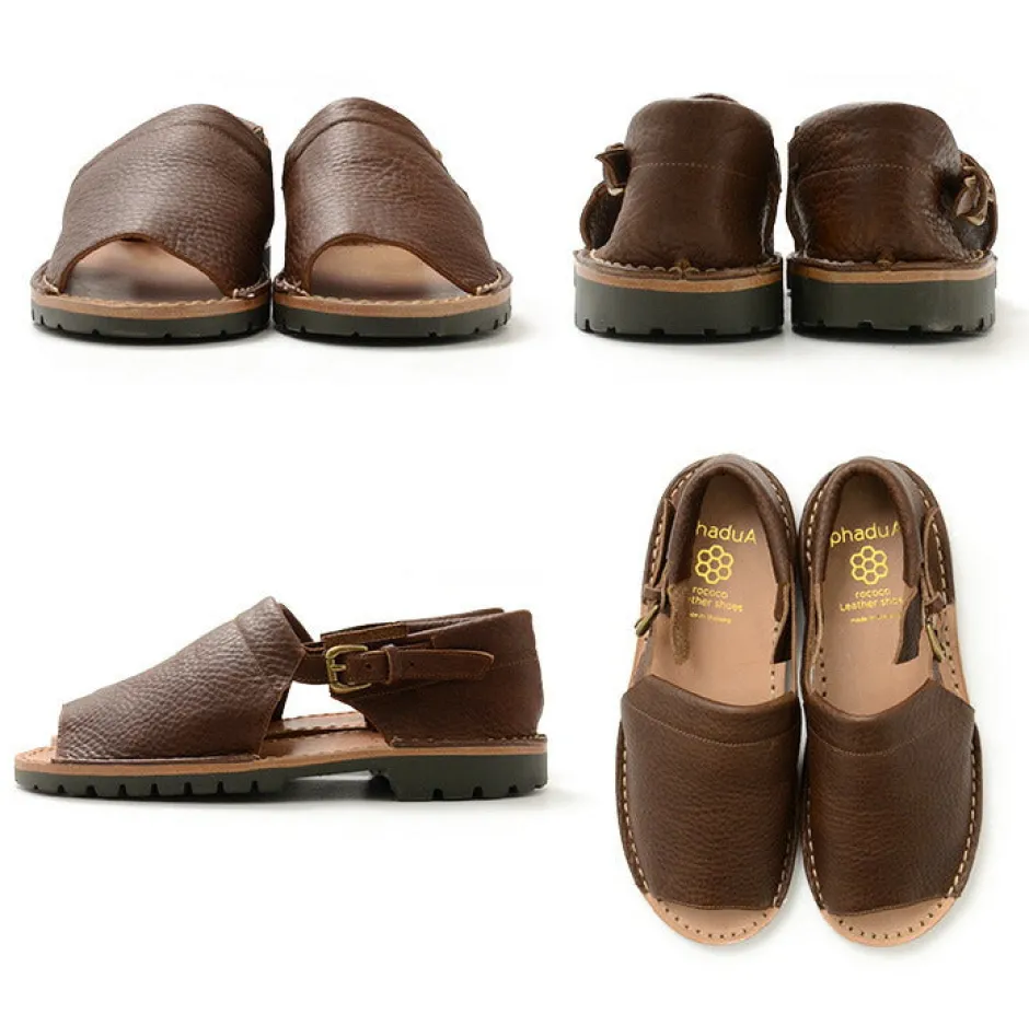 Sandals^PHADUA / Open Toe Side Strap Leather Shoes