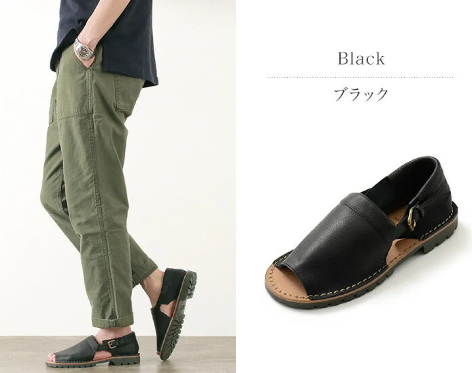 Sandals^PHADUA / Open Toe Side Strap Leather Shoes