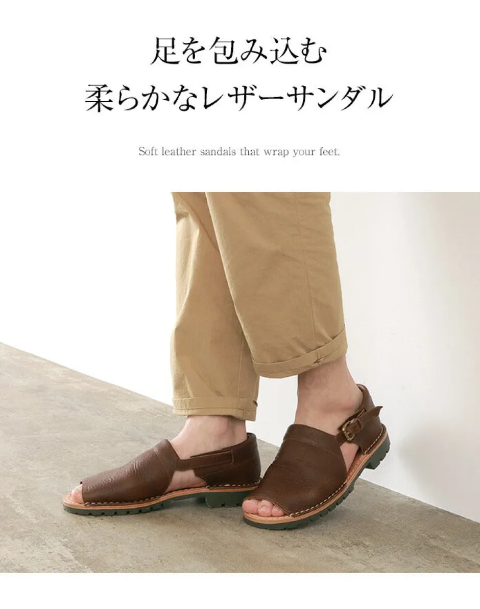 Sandals^PHADUA / Open Toe Side Strap Leather Shoes