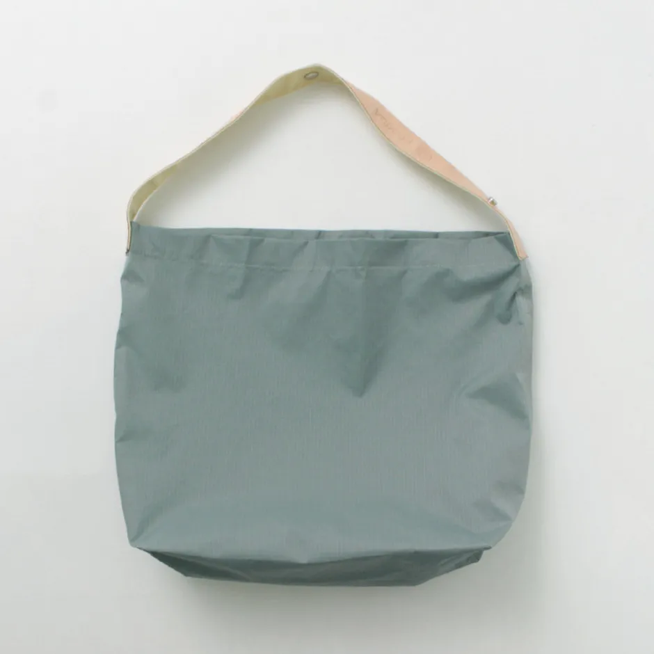 Tote Bags^PHADUA / Ripstop Nylon Leather Sack/Shoulder Bag