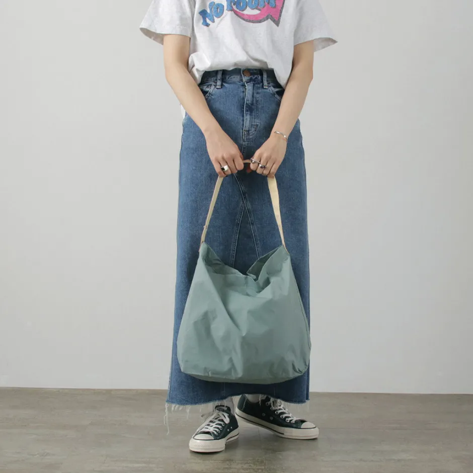 Tote Bags^PHADUA / Ripstop Nylon Leather Sack/Shoulder Bag