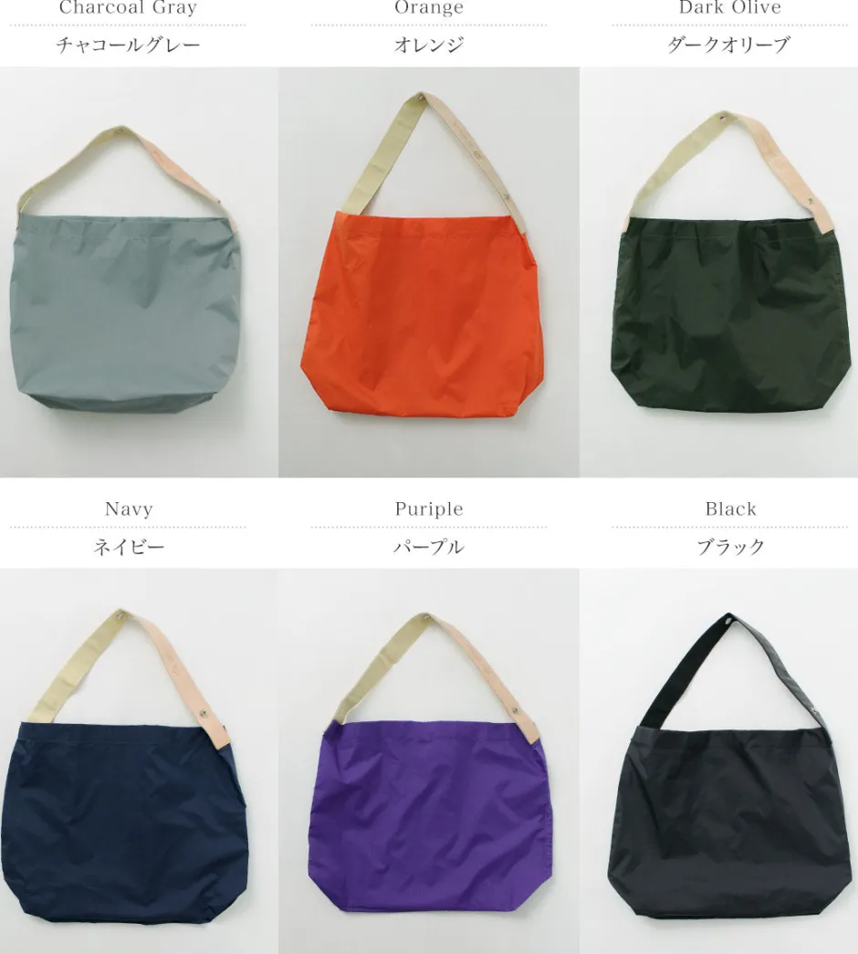 Tote Bags^PHADUA / Ripstop Nylon Leather Sack/Shoulder Bag