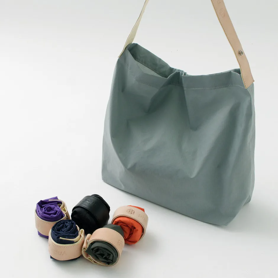 Tote Bags^PHADUA / Ripstop Nylon Leather Sack/Shoulder Bag