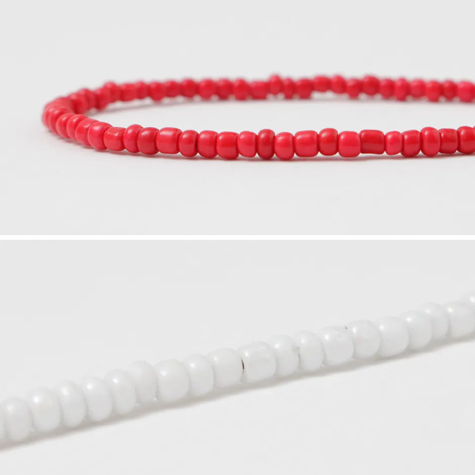 Anklets^PHADUA / Solid glass bead bracelet