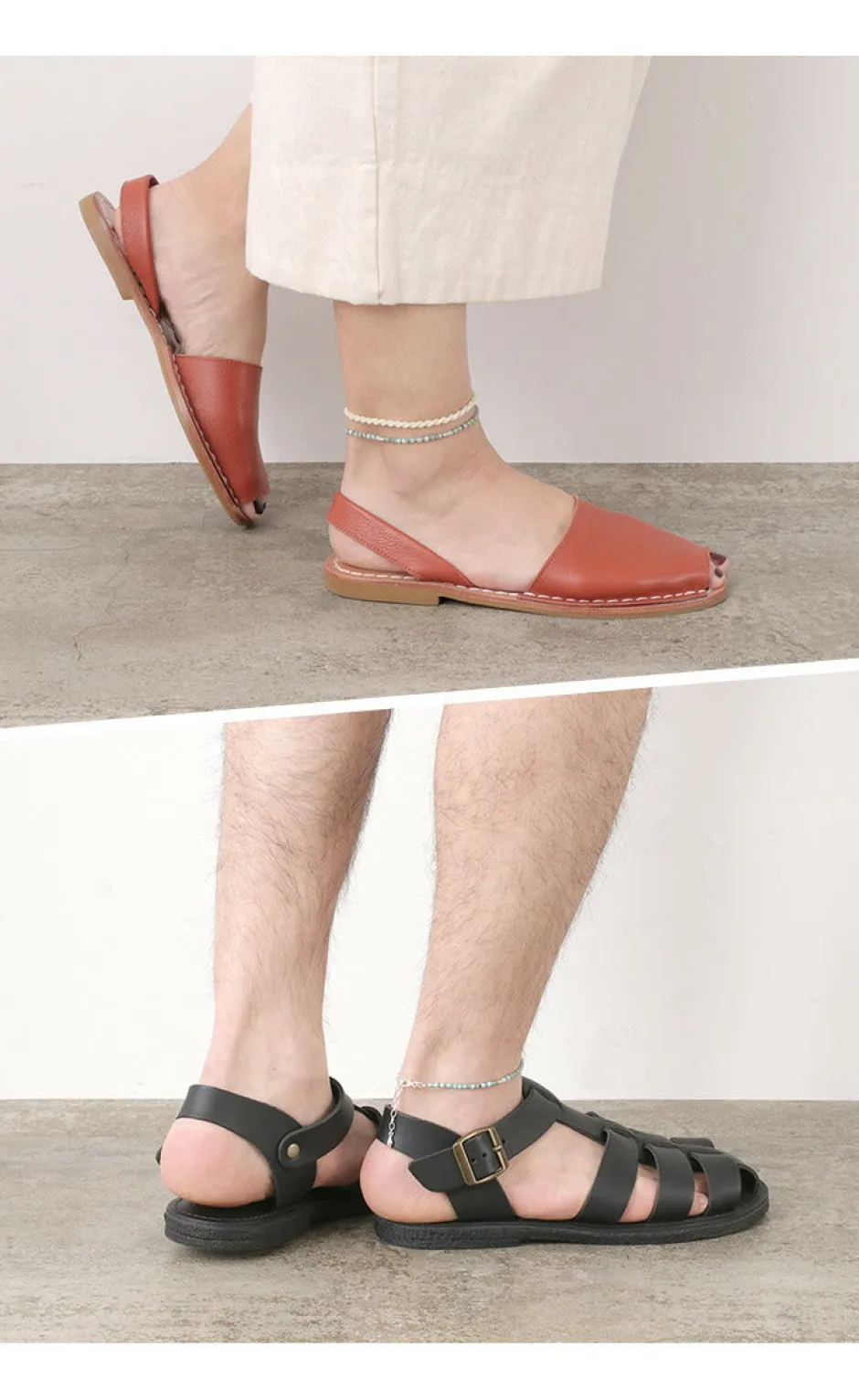 Anklets^PHADUA / Turquoise and Shell Anklet blue