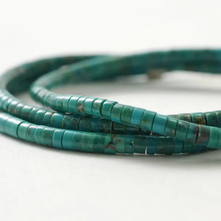 Anklets^PHADUA / Turquoise Bead Anklet blue