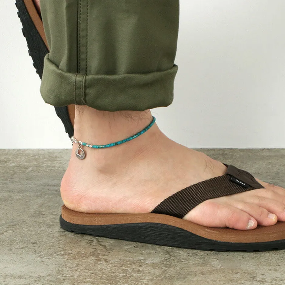 Anklets^PHADUA / Turquoise Bead Anklet blue