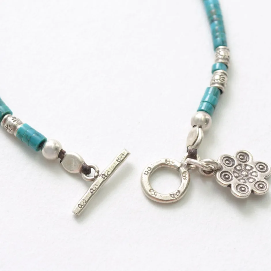Anklets^PHADUA / Turquoise Bead Bracelet blue