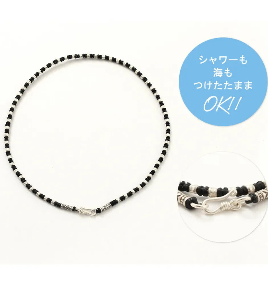 Anklets^PHADUA / Wax Cord Silver Bracelet