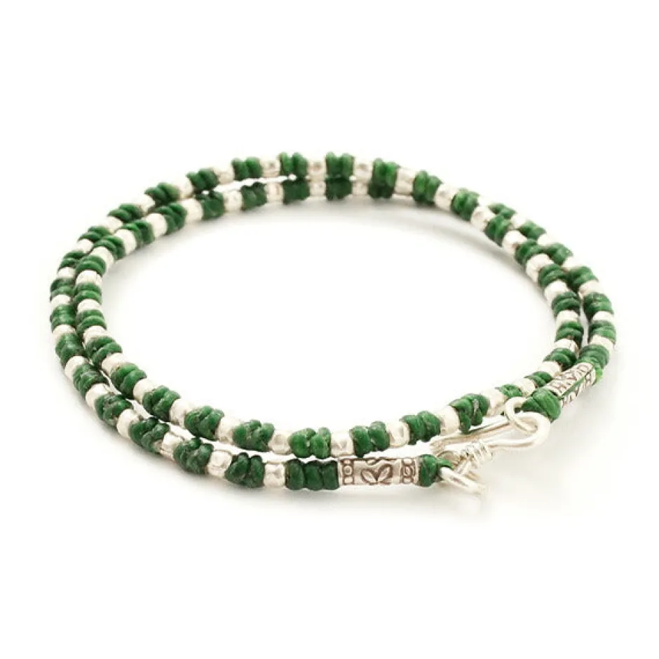 Anklets^PHADUA / Wax Cord Silver Bracelet