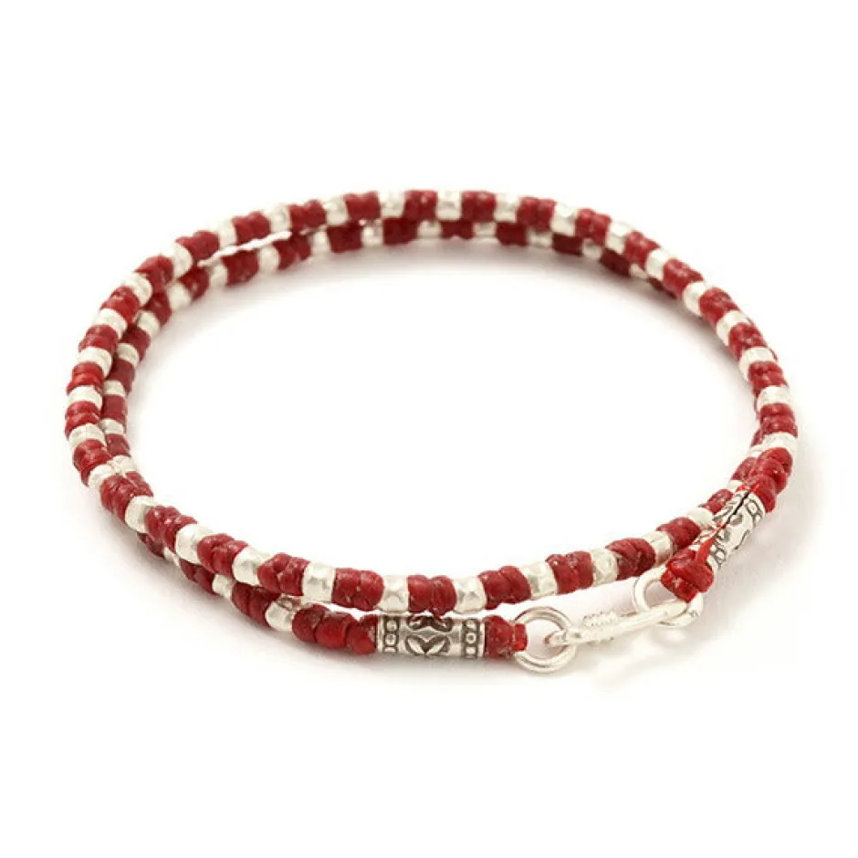 Anklets^PHADUA / Wax Cord Silver Bracelet