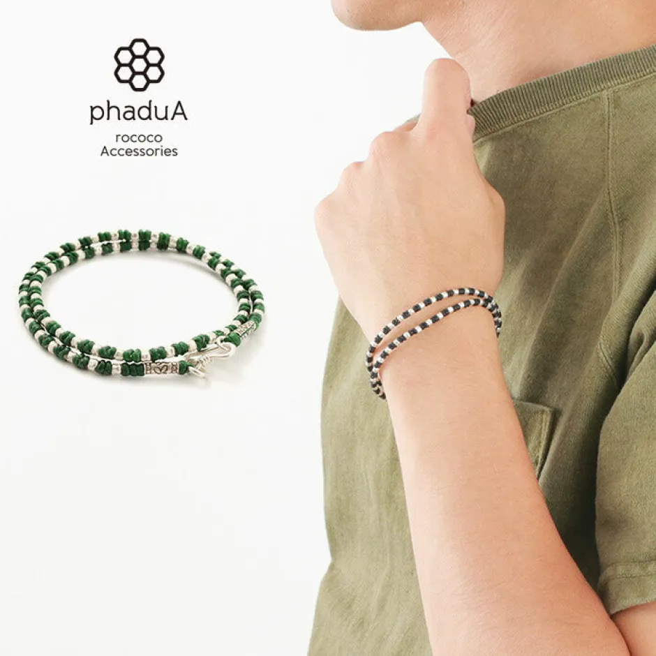 Anklets^PHADUA / Wax Cord Silver Bracelet