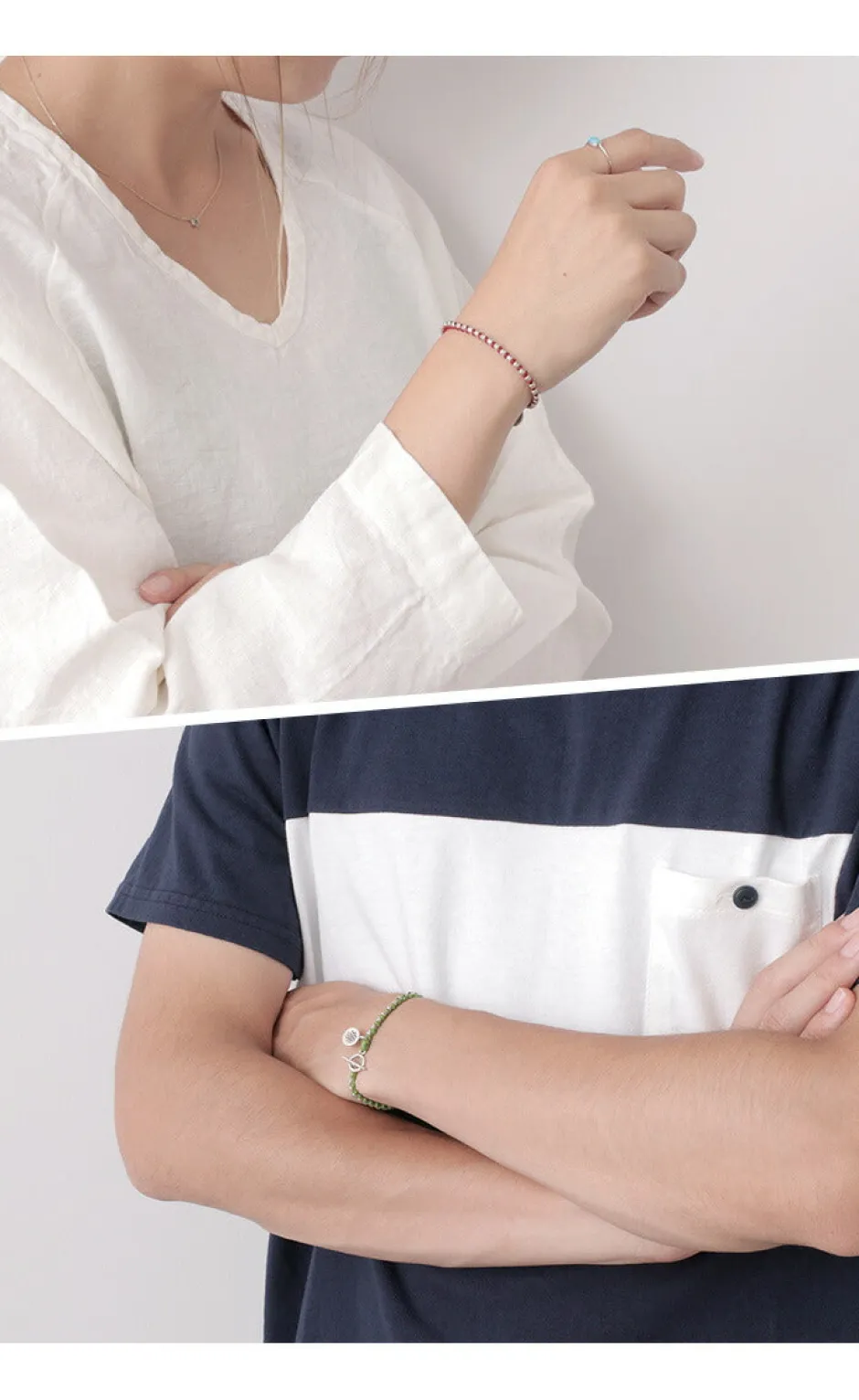 Bracelets^PHADUA / Wax Cord Silver Series Bracelet