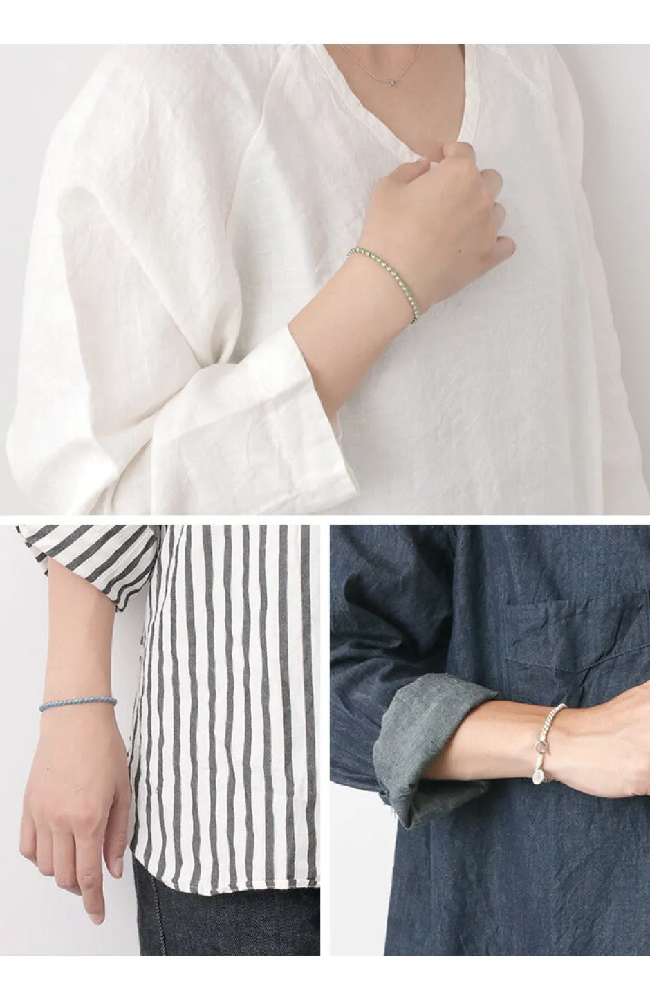 Bracelets^PHADUA / Wax Cord Silver Series Bracelet