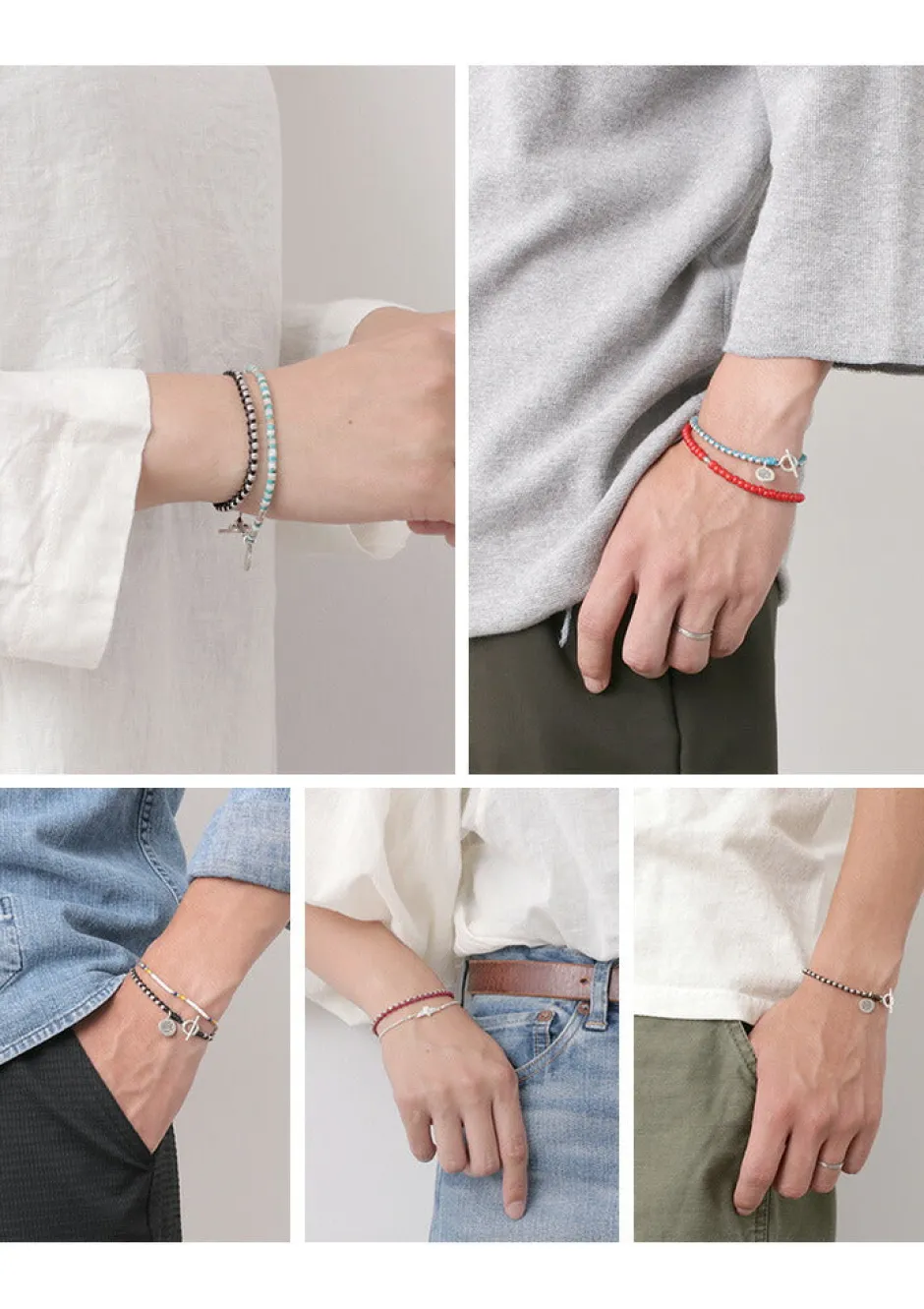 Bracelets^PHADUA / Wax Cord Silver Series Bracelet