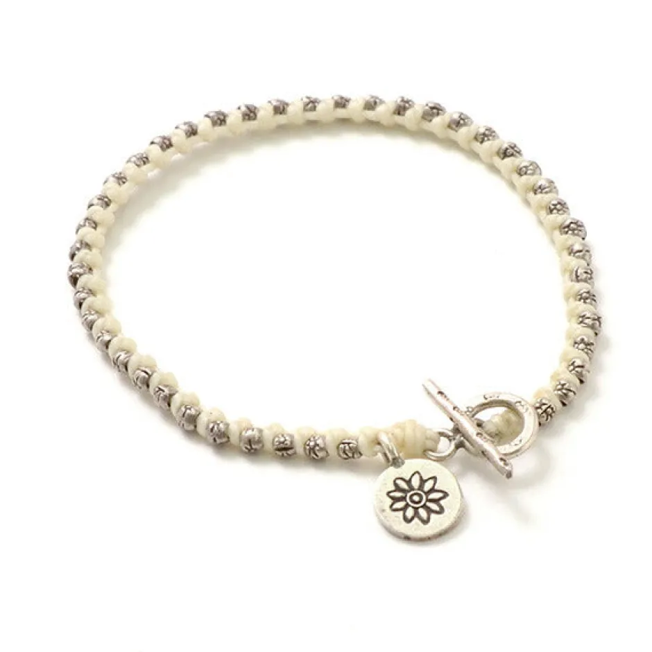 Bracelets^PHADUA / Wax Cord Silver Series Bracelet