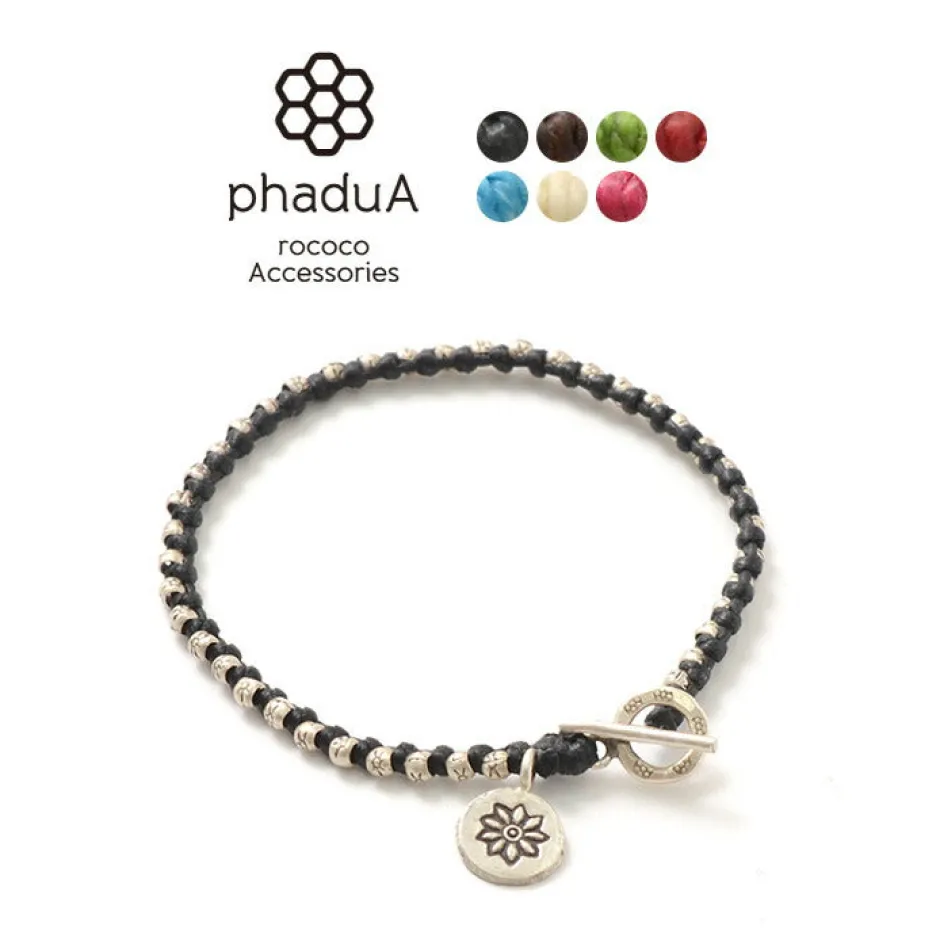 Bracelets^PHADUA / Wax Cord Silver Series Bracelet
