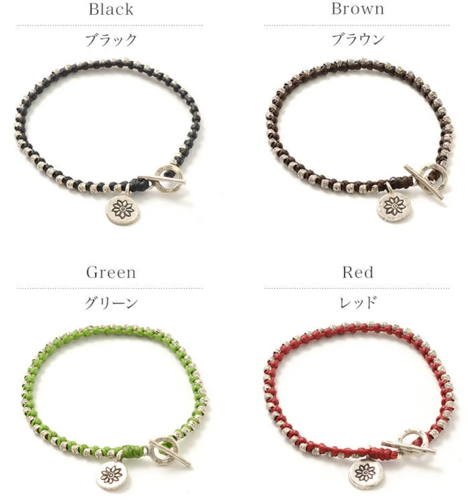 Bracelets^PHADUA / Wax Cord Silver Series Bracelet