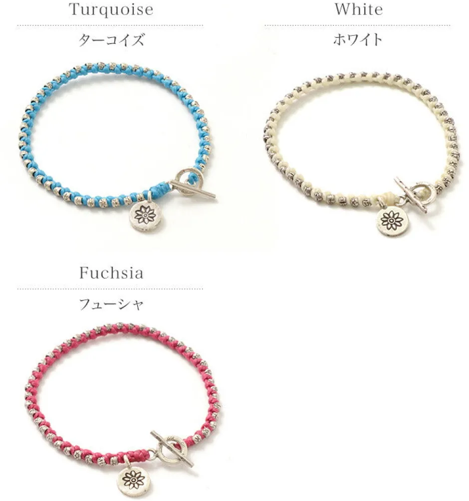 Bracelets^PHADUA / Wax Cord Silver Series Bracelet