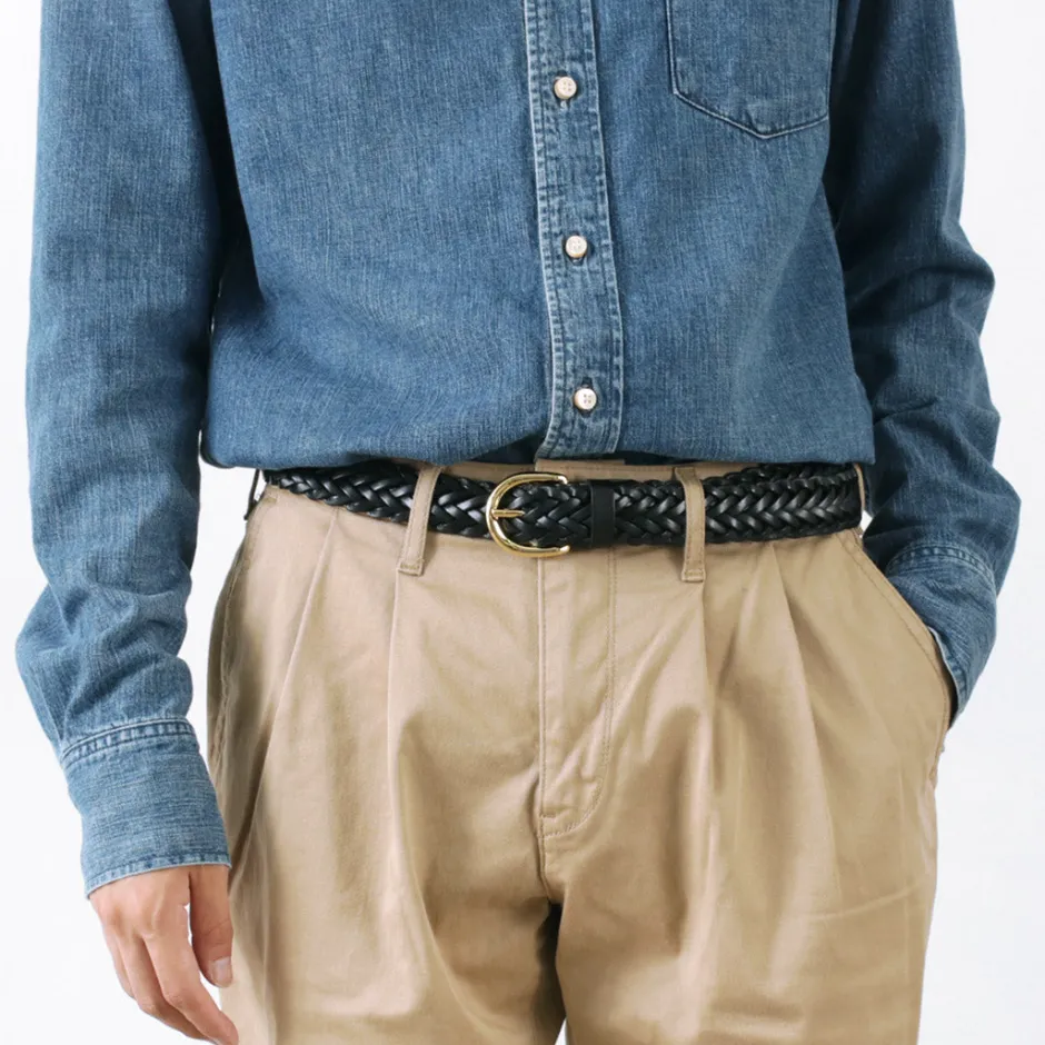 Belts^PITTI PELLE / Mesh Leather Belt 30mm width