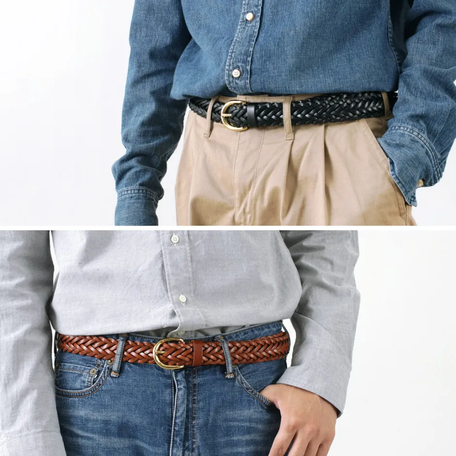Belts^PITTI PELLE / Mesh Leather Belt 30mm width