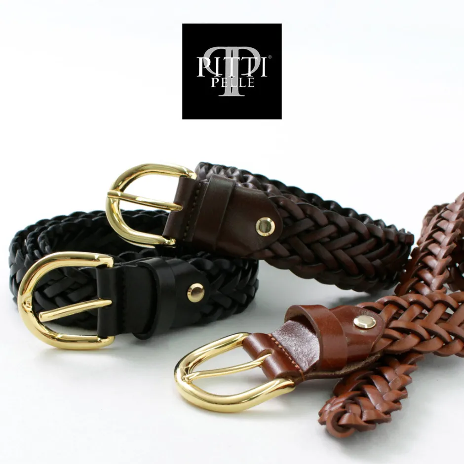 Belts^PITTI PELLE / Mesh Leather Belt 30mm width
