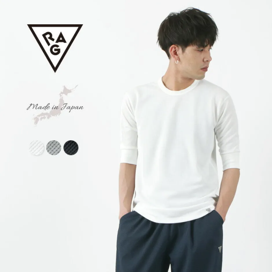 T-Shirts^RAG / Quick Dry Waffle Flatseema Half Sleeve T-Shirt