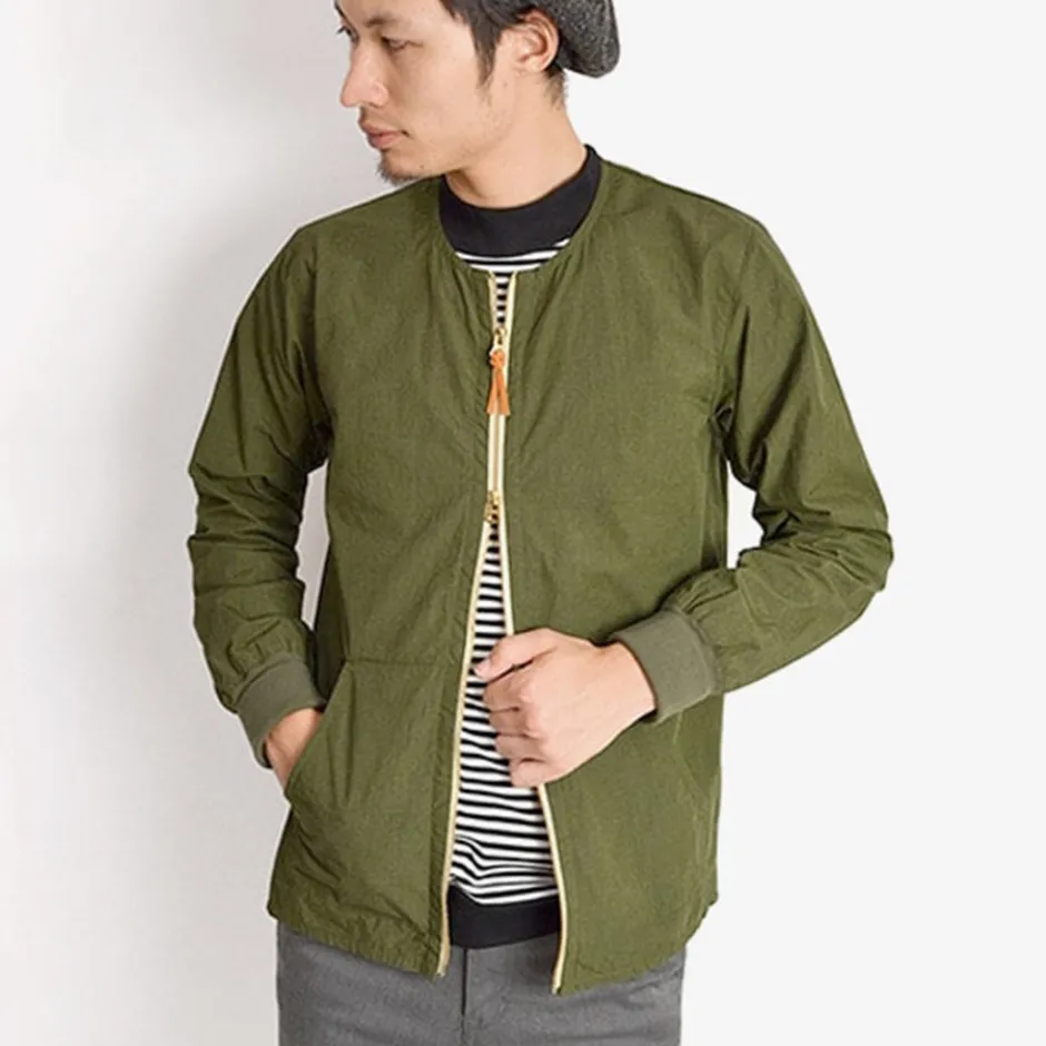 Jackets^RE MADE IN TOKYO JAPAN / Cotton Nylon Crew Cardigan