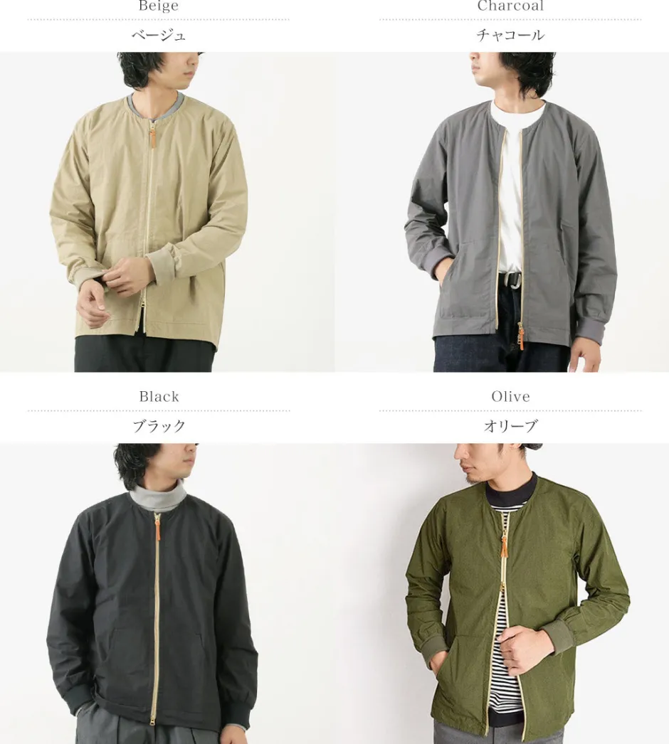 Jackets^RE MADE IN TOKYO JAPAN / Cotton Nylon Crew Cardigan