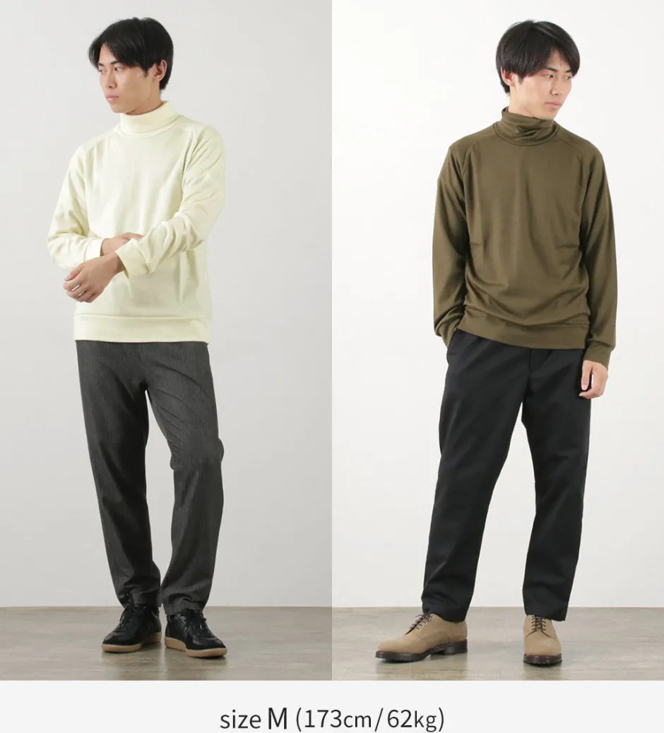Knits^RE MADE IN TOKYO JAPAN / Dress Wool Jersey Turtleneck