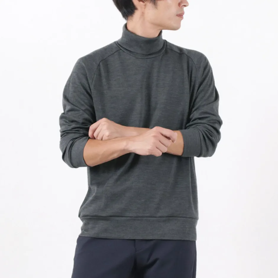 Knits^RE MADE IN TOKYO JAPAN / Dress Wool Jersey Turtleneck